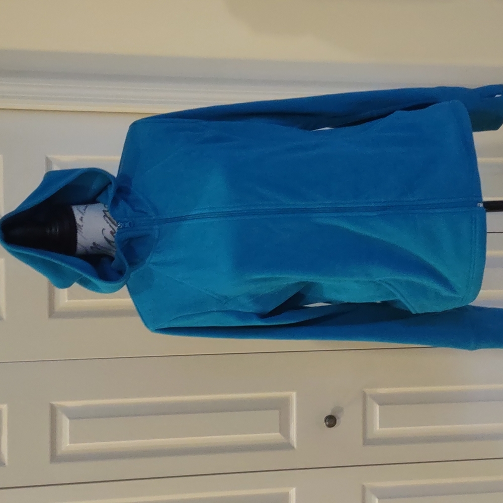 Z by Zella Hooded Polar Fleece Zip Front Jacket Size Large
